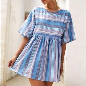 Beautiful blue striped dress
